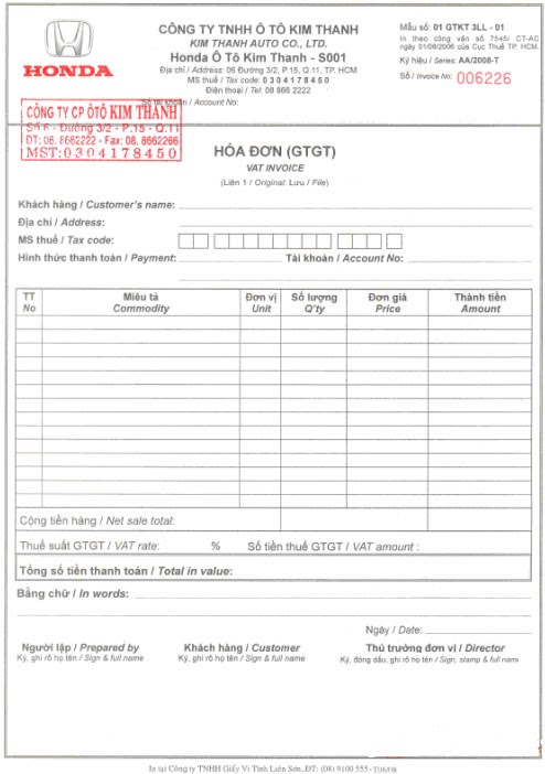Ebiz Pos Offline - Mẫu hóa đơn tham khảo - Hình 8