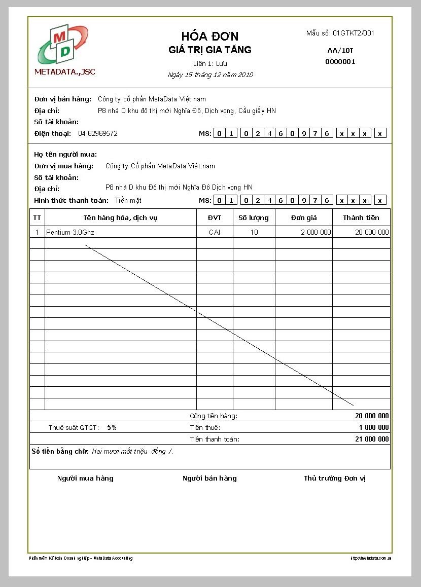 Ebiz Pos Offline - Mẫu hóa đơn tham khảo - Hình 9