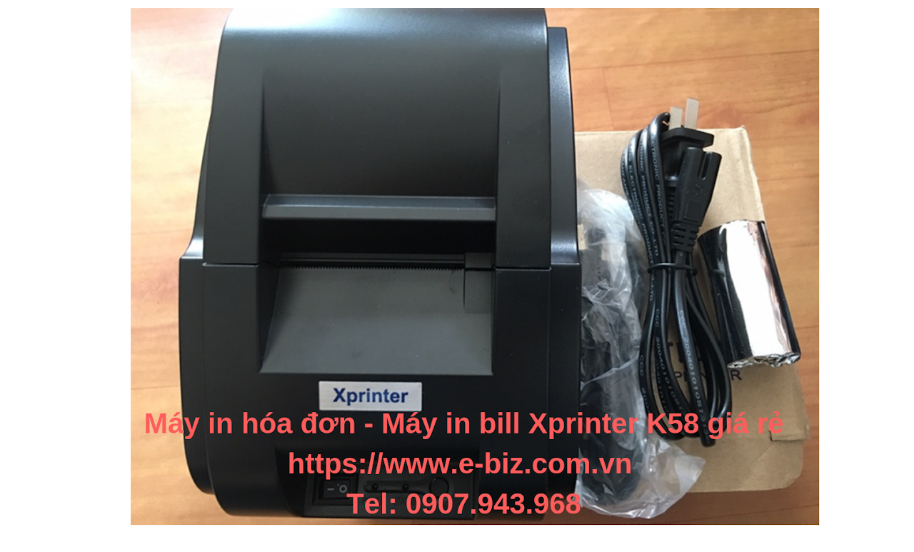Ebiz Pos Offline - Máy in bill - Máy in hóa đơn Xprinter K58 khổ 58mm giá rẻ - Hình 2