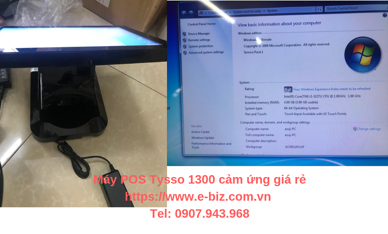 Ebiz Pos Offline - Máy POS Tysso 1300 cảm ứng giá rẻ - Hình 2