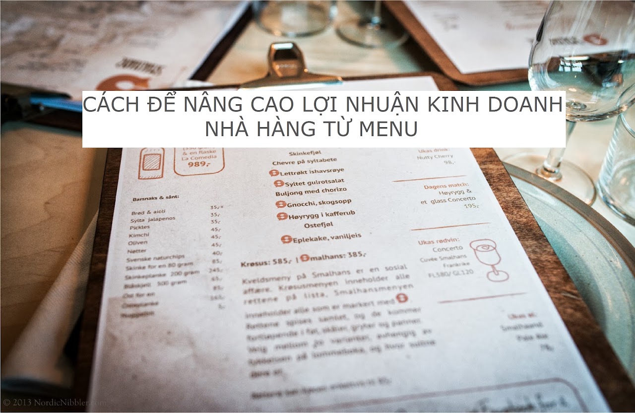 Cách để nâng cao lợi nhuận kinh doanh nhà hàng từ menu — hình minh họa bài viết