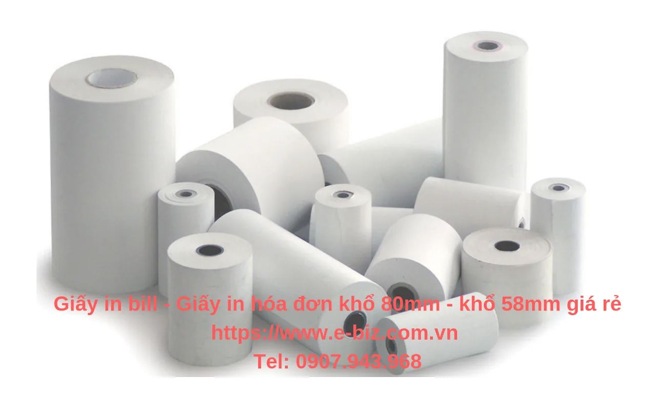 Giấy in bill - Giấy in hóa đơn - Giấy in nhiệt khổ 80mm, khổ 57mm — hình minh họa bài viết
