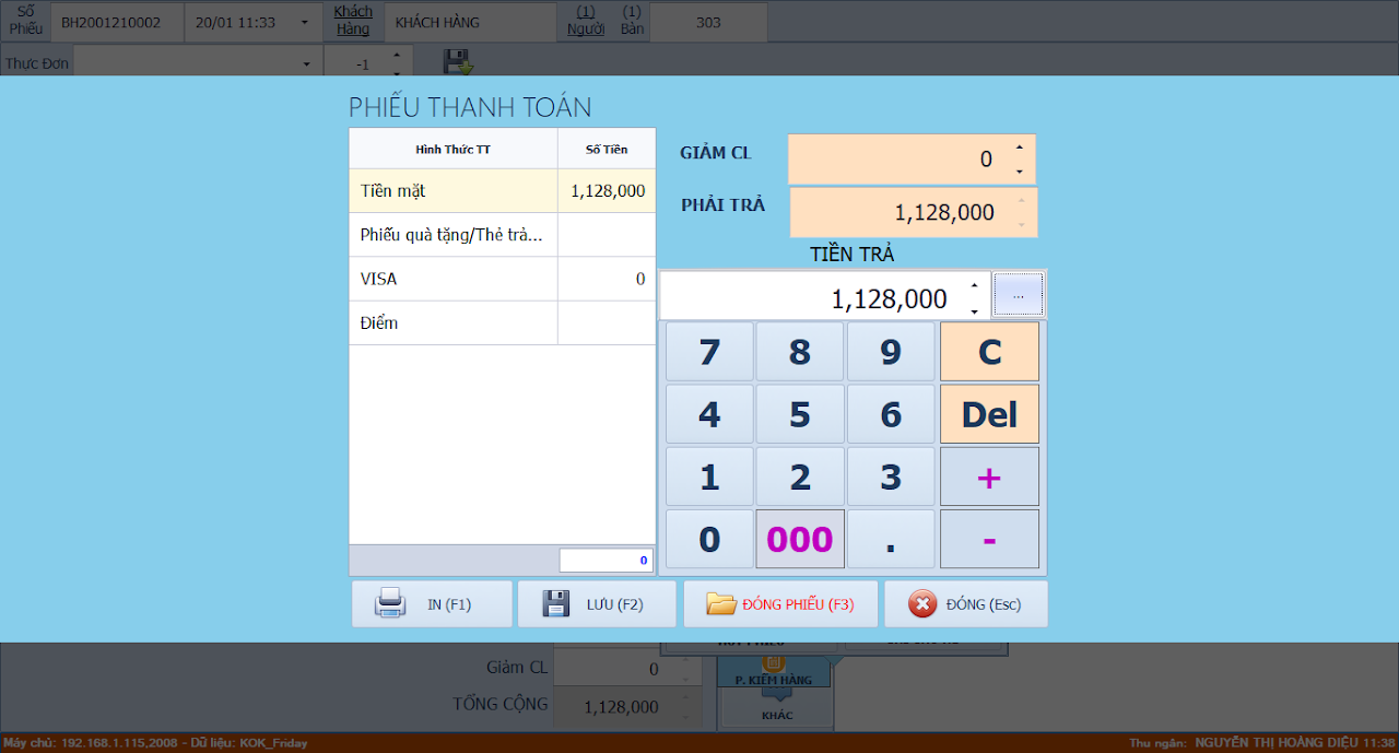 Ebiz Pos Offline - Ebizkok phần mềm quản lý karaoke offline - Hình 3